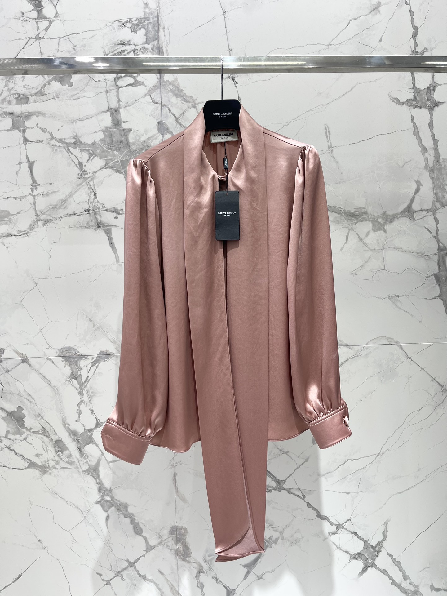 Yves Saint Laurent Flowy Ribbon Acetate Shirt - Elegant & Comfortable 2 i1731579901 6866 0