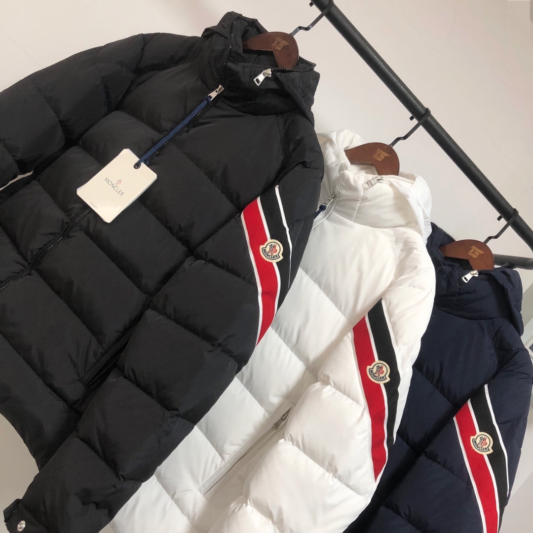 🆕❤️🆕蒙口 Moncler Solayan男士三色饰边短款羽绒夹克外套!最新官网同步有售!!白鸭绒填充