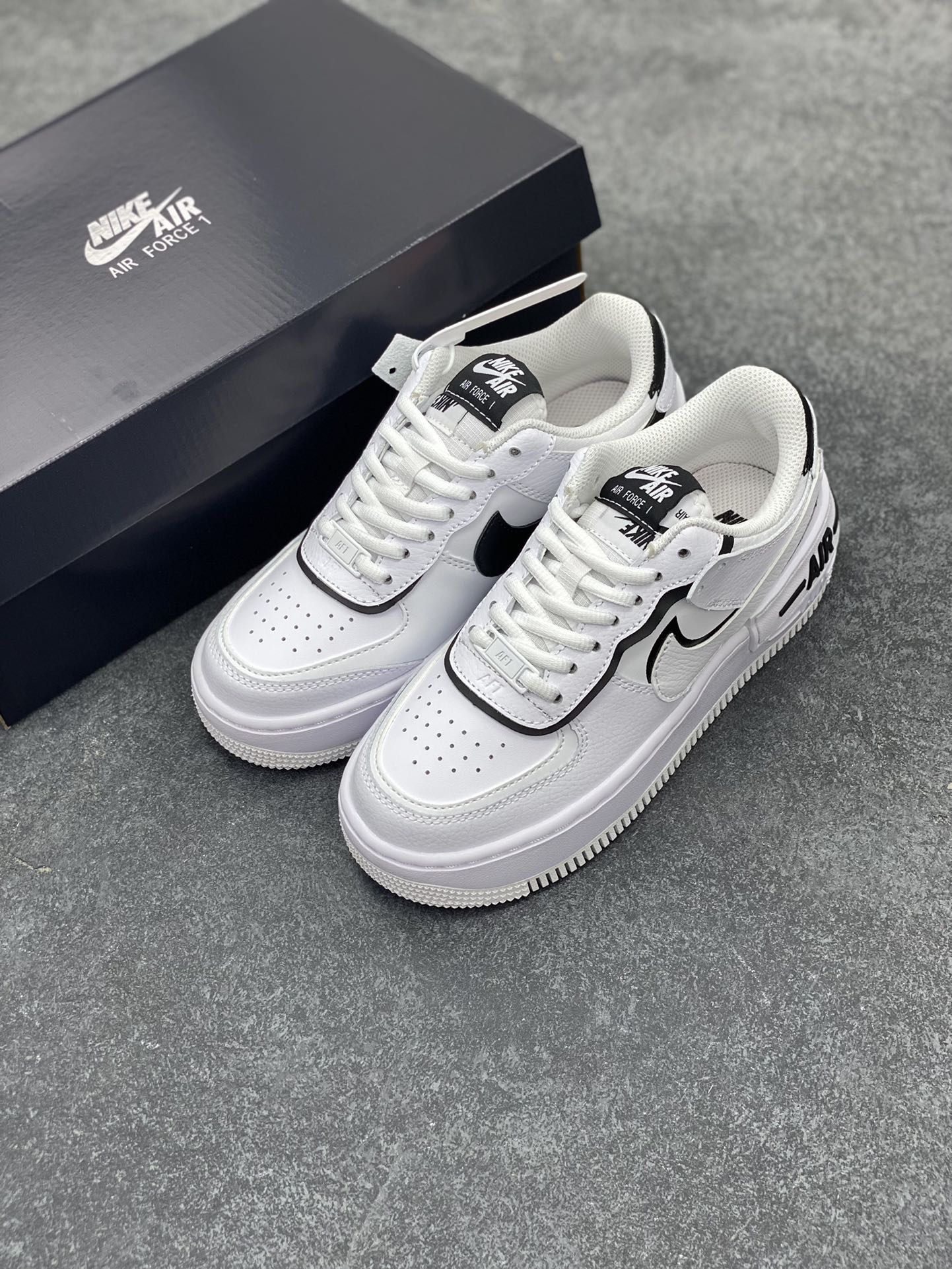 图片[8]-NK Air Force 1 Shadow 轻量增高低帮百搭板鞋\”拼接马卡龙\” 全新少女系解构主义设计双层轻量EVA发泡中底+防滑RB橡胶外圈底鞋底 原楦头原纸板 打造纯正空军版型 专注外贸渠道 全掌内置蜂窝气垫 原盒配件 原厂中底钢印、拉帮完美 货号： CI0919-001 尺码：35.5 36 36.5 37.5 38 38.5 39 40 40.5 41 42-选品中心