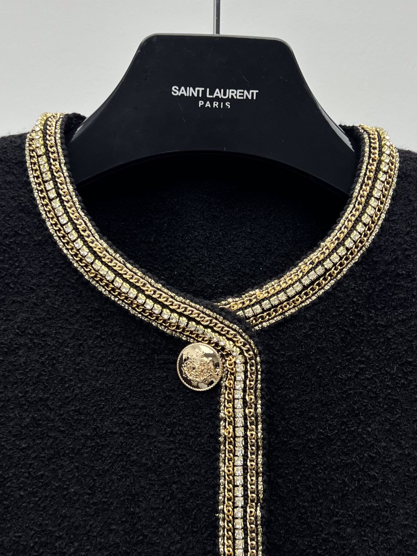 Fashion Highlights: Versatile Female Suit, Wool and Flower Details, Elegant Diamond Chain - 图片 3