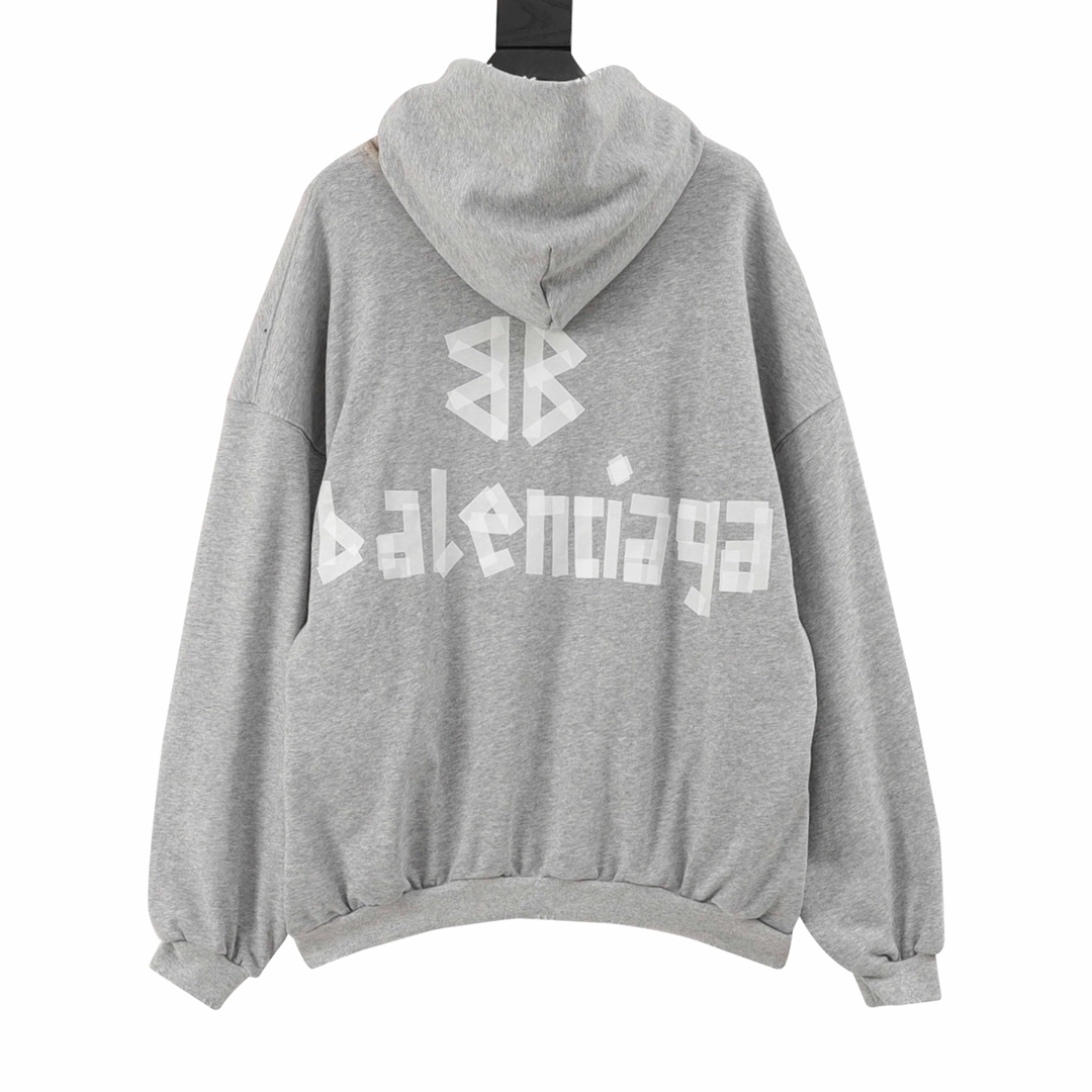 Balenciaga/巴黎世家 美纹纸胶带帽衫本部研发