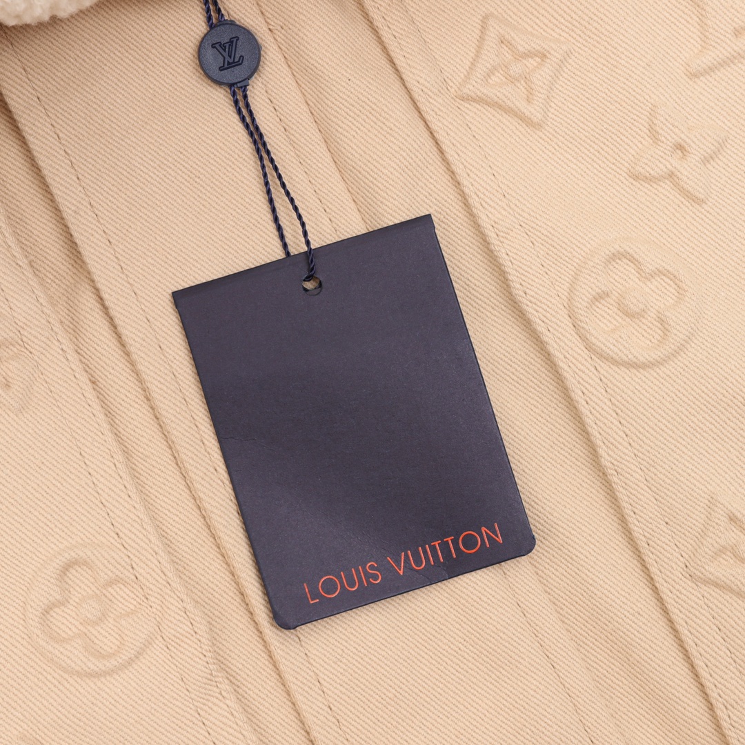 Louis Vuitton/路易威登 压花浮雕毛领牛仔外套