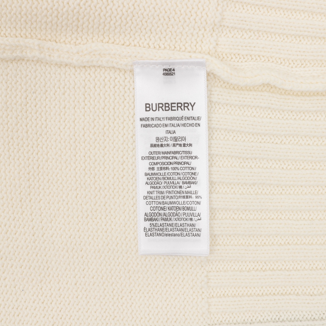 Burberry/巴宝莉 TB刺绣logo标识开衫毛衣 BBR秋冬全新的开衫系列