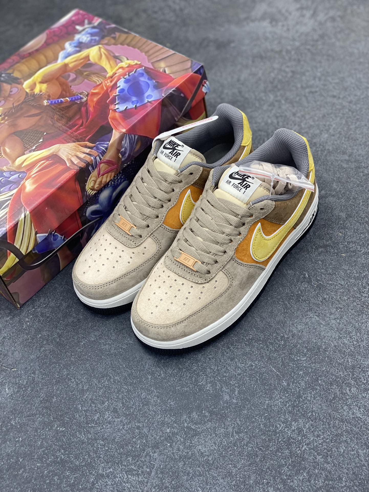 图片[8]-Nike Air Force 1 Low ’07 米黄棕 麂皮空军一号低帮休闲板鞋 原厂麂皮 原楦原纸板 纯正版型 正品NFC感应芯片 高清洁度 内置全掌气垫 货号：LF8989-555 尺码：36 36.5 37.5 38 38.5 39 40 40.5 41 42 42.5 43 44 44.5 45-选品中心