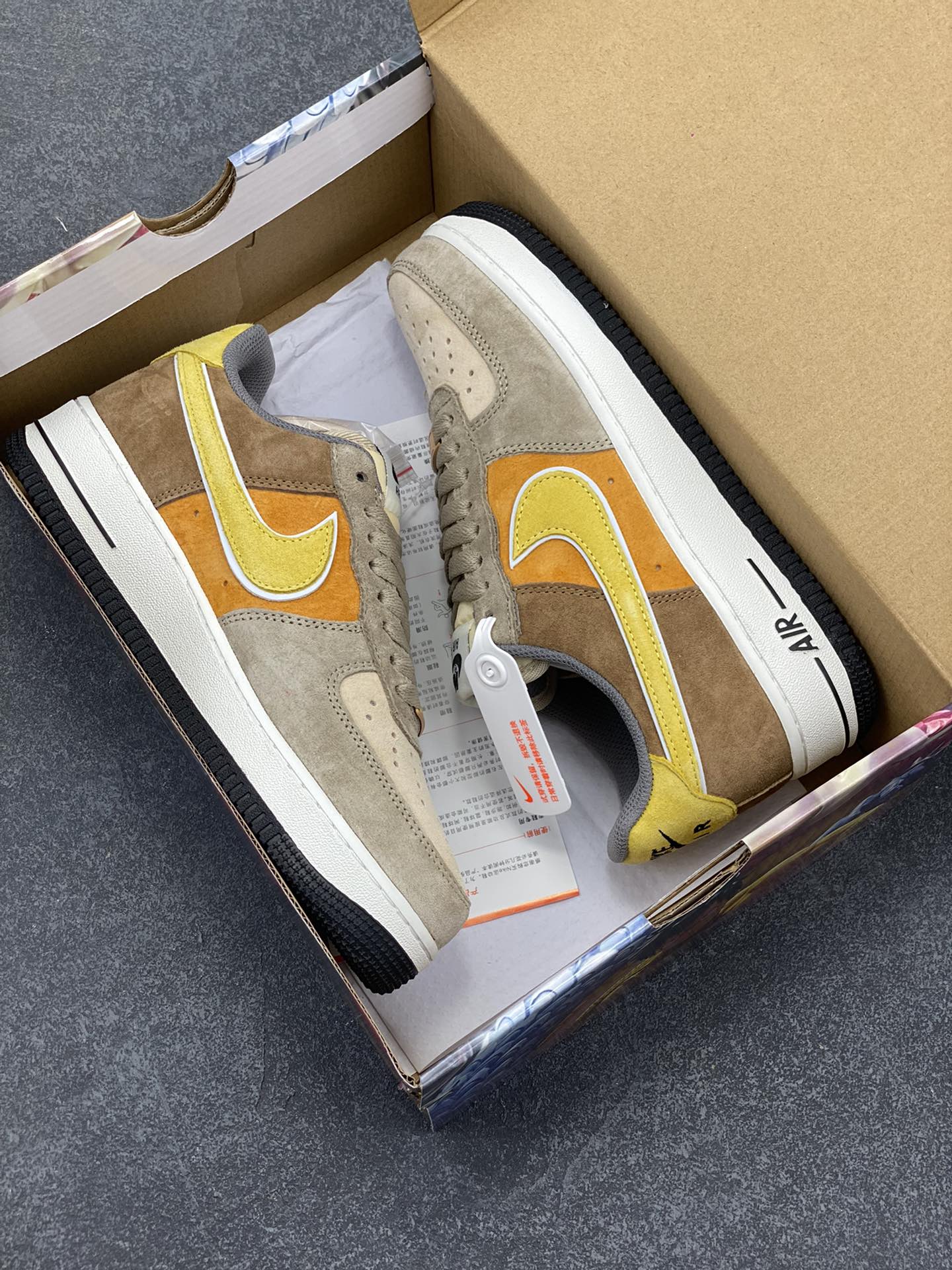 图片[9]-Nike Air Force 1 Low ’07 米黄棕 麂皮空军一号低帮休闲板鞋 原厂麂皮 原楦原纸板 纯正版型 正品NFC感应芯片 高清洁度 内置全掌气垫 货号：LF8989-555 尺码：36 36.5 37.5 38 38.5 39 40 40.5 41 42 42.5 43 44 44.5 45-选品中心