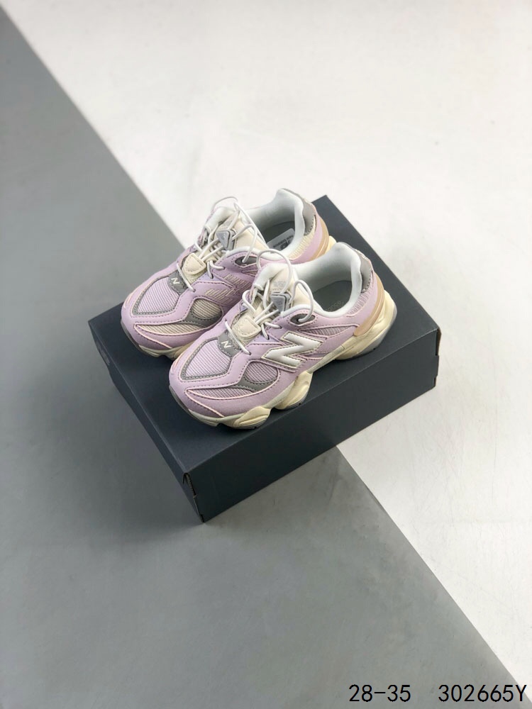 图片[2]-New Balance/新百伦 公司级 9060系列 童鞋版本上线,潮爹潮妈追寻的单品!!采用反绒面革及透气斜纹帆布料拼接鞋面材质，中底嵌入ABZORB缓震科技材料及后跟嵌入TPU装饰条稳固❗️ 复古爱好者看过来,全新配色!全新NB新百伦New Balance 9060\”Driftwood Castlerock\”系列复古百搭老爹风小象蹄休闲运动跑步鞋“浮木棕深灰 P类型：童鞋 版本：公司级 尺码：28 29 30 31 32 33 34 35-选品中心