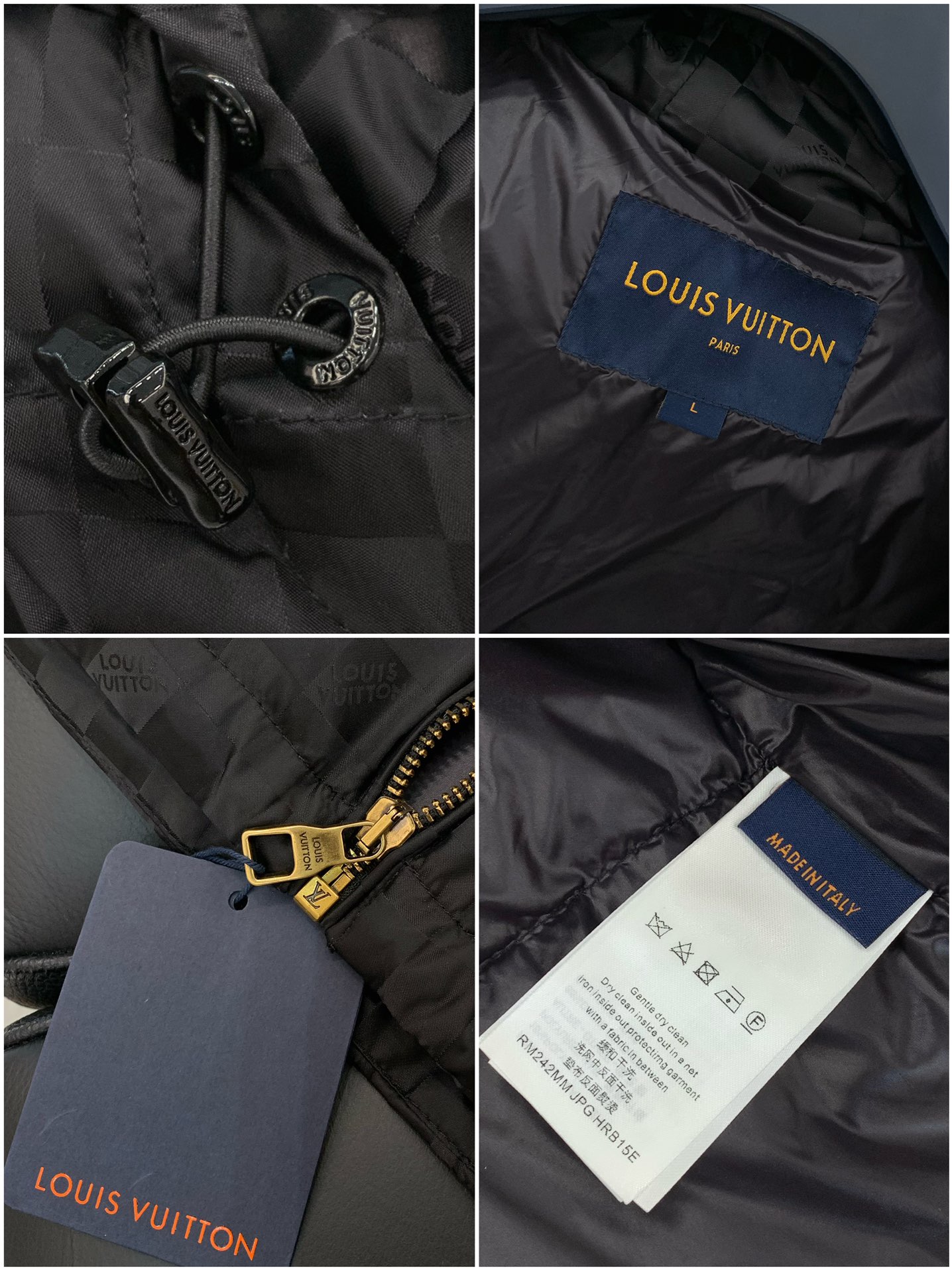 ， LouisVuitton 路易威登，冬季最新款，专柜同步有售，原单狠货，时尚休闲连帽羽绒服外套，上身