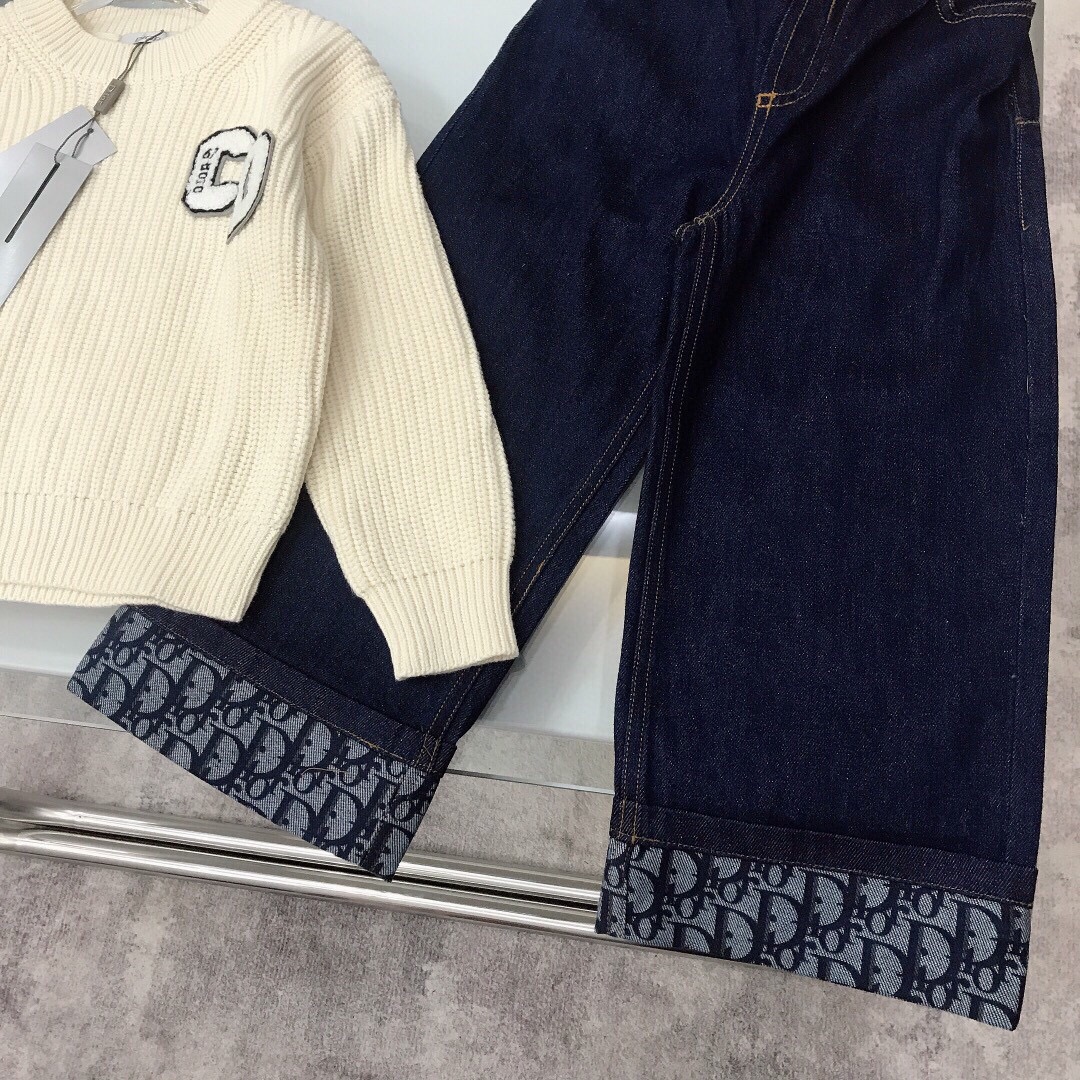2024 SS DIO* CD Series: High-Quality Cotton Baby Clothing with Logo Details - 图片 7
