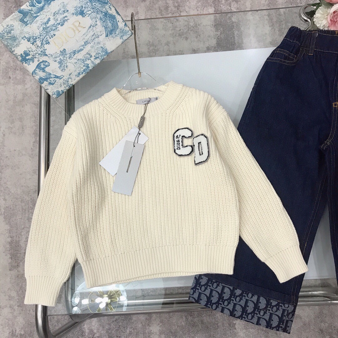 2024 SS DIO* CD Series: High-Quality Cotton Baby Clothing with Logo Details - 图片 3