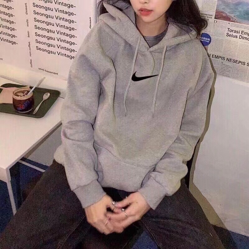 Nike 420g Baby Fluffy Couple’s Hoodie: Simple Fashion with Unique Design - 图片 3