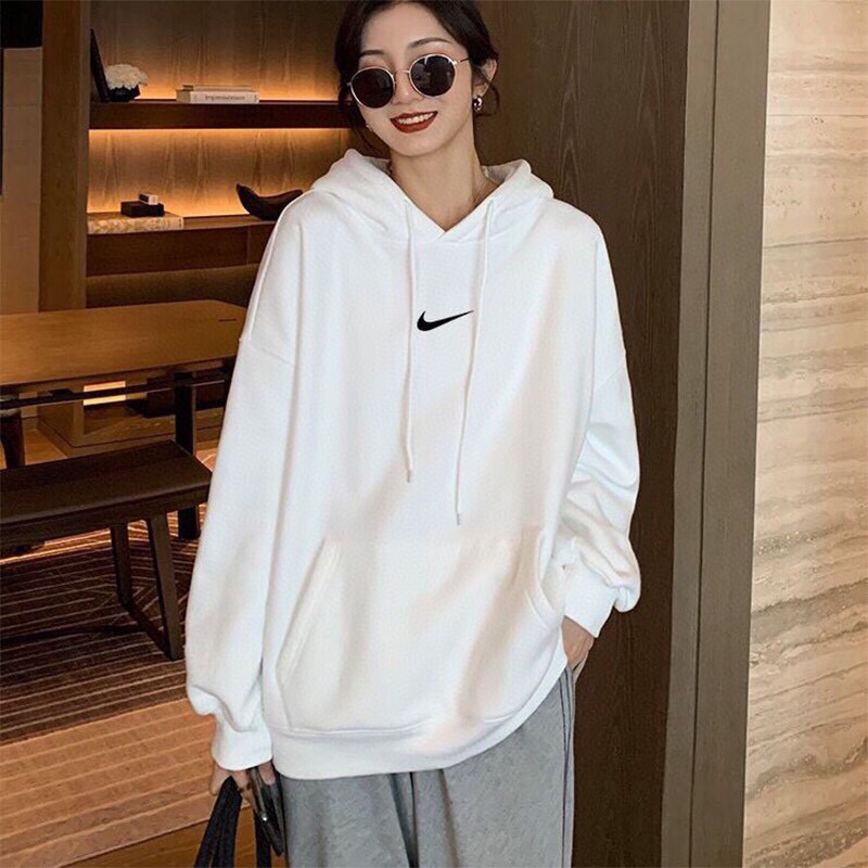 Nike 420g Baby Fluffy Couple’s Hoodie: Simple Fashion with Unique Design - 图片 2