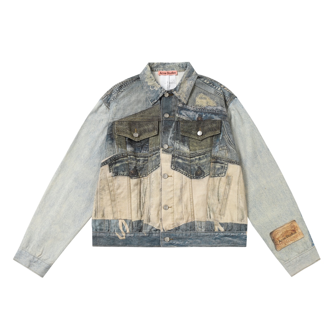 New 3D Printed Cowboy Jacket by Acne Studios with High-profile Version. Sizes S-XL. - 图片 1