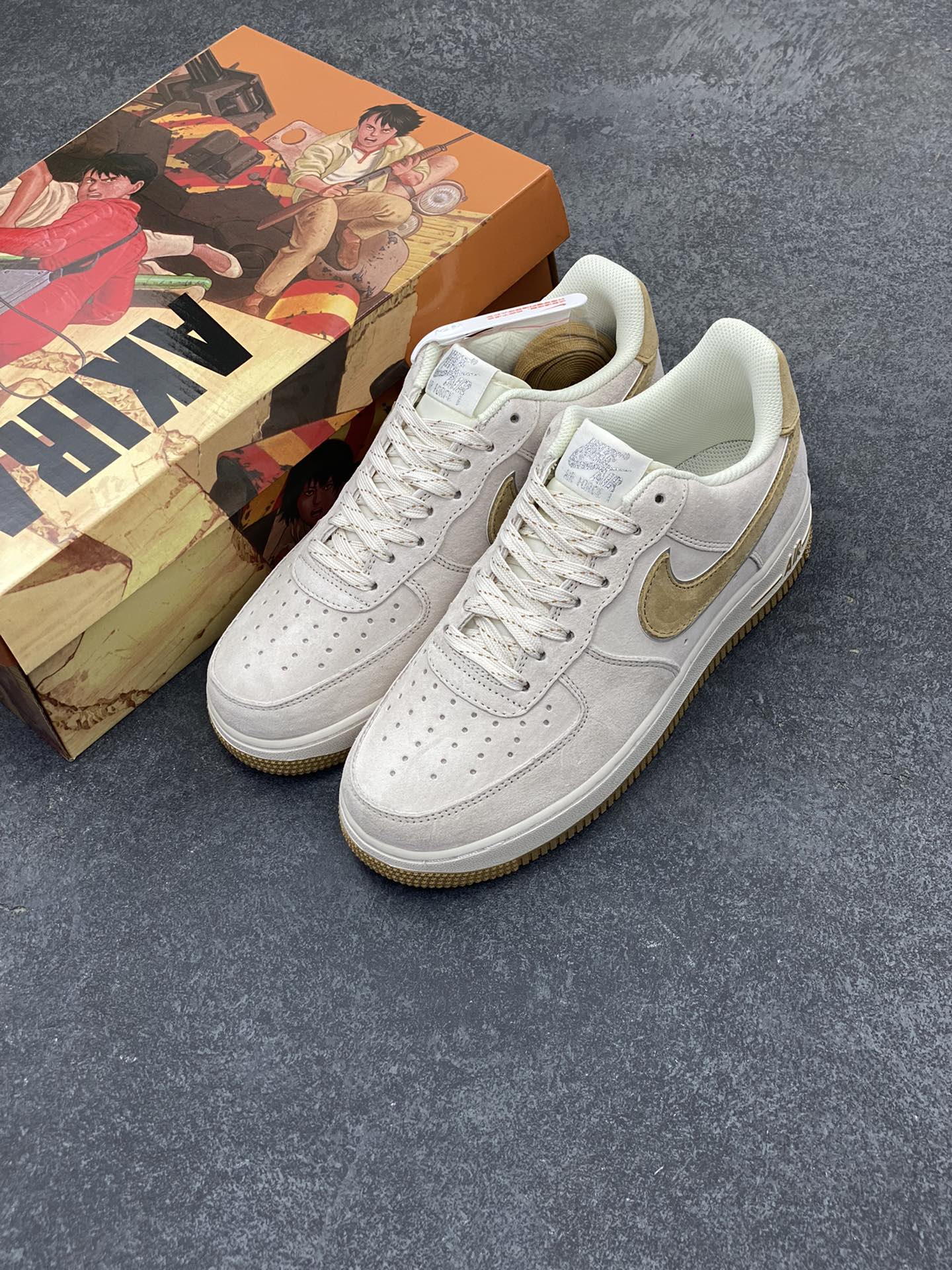 图片[8]-AKIRA×Nike Air Force 1 Low ’07 莫兰迪黄配色 头成麂皮 满天星配色 空军一号低帮休闲板鞋 原厂麂皮 原楦原纸板 纯正版型 正品NFC感应芯片 高清洁度 内置全掌气垫 货号：DP3966-173 尺码：36 36.5 37.5 38 38.5 39 40 40.5 41 42 42.5 43 44 44.5 45-选品中心