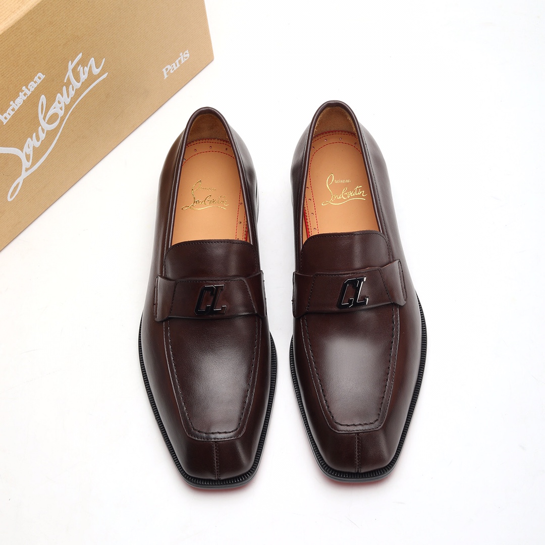 Christian Louboutin（cl男） Style Leather Men's Shoes Lookbook Reference image 1