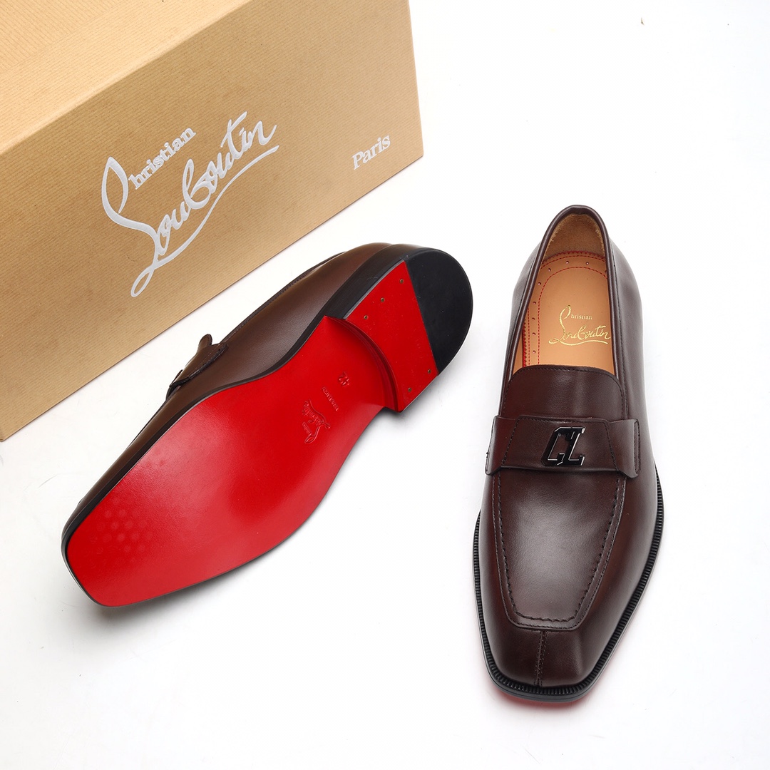 Christian Louboutin Style Leather Men's Shoes Men's Shoes Men's Shoes detail image 8 from source 782733