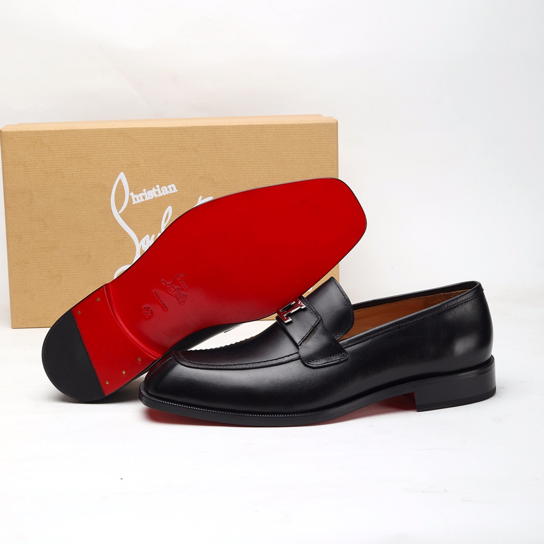 Christian Louboutin Style Leather Men's Shoes Men's Shoes Men's Shoes detail image 9 from source 782750