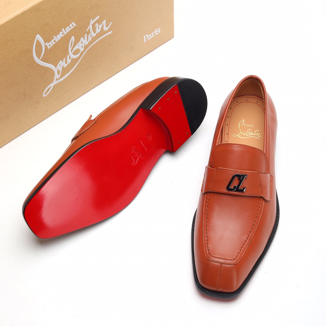 Christian Louboutin Style Leather Men's Shoes Men's Shoes Men's Shoes detail image 8 from source 782749