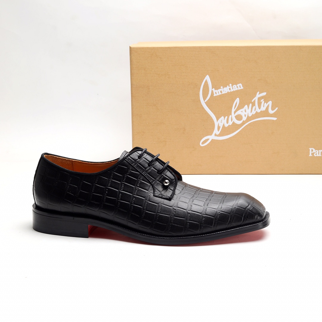 Christian Louboutin Style Leather Men's Shoes Men's Shoes Men's Shoes detail image 4 from source 782740