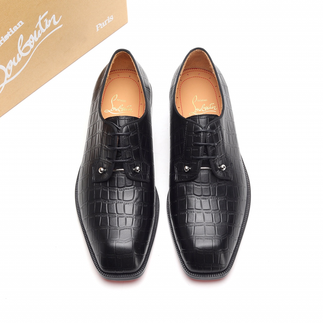 Christian Louboutin（cl男） Style Leather Men's Shoes Lookbook Reference image 1