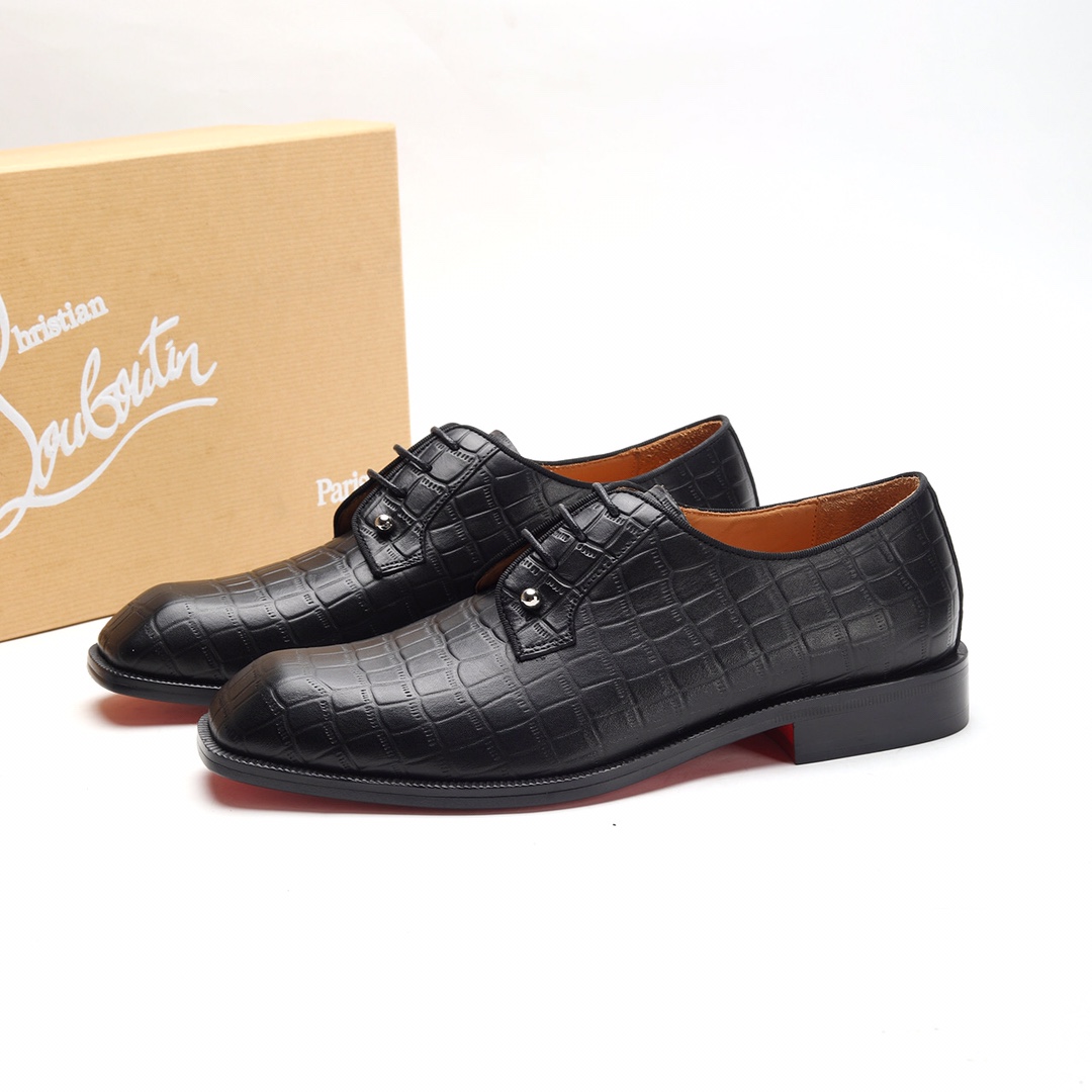 Christian Louboutin Style Leather Men's Shoes Men's Shoes Men's Shoes detail image 3 from source 782740