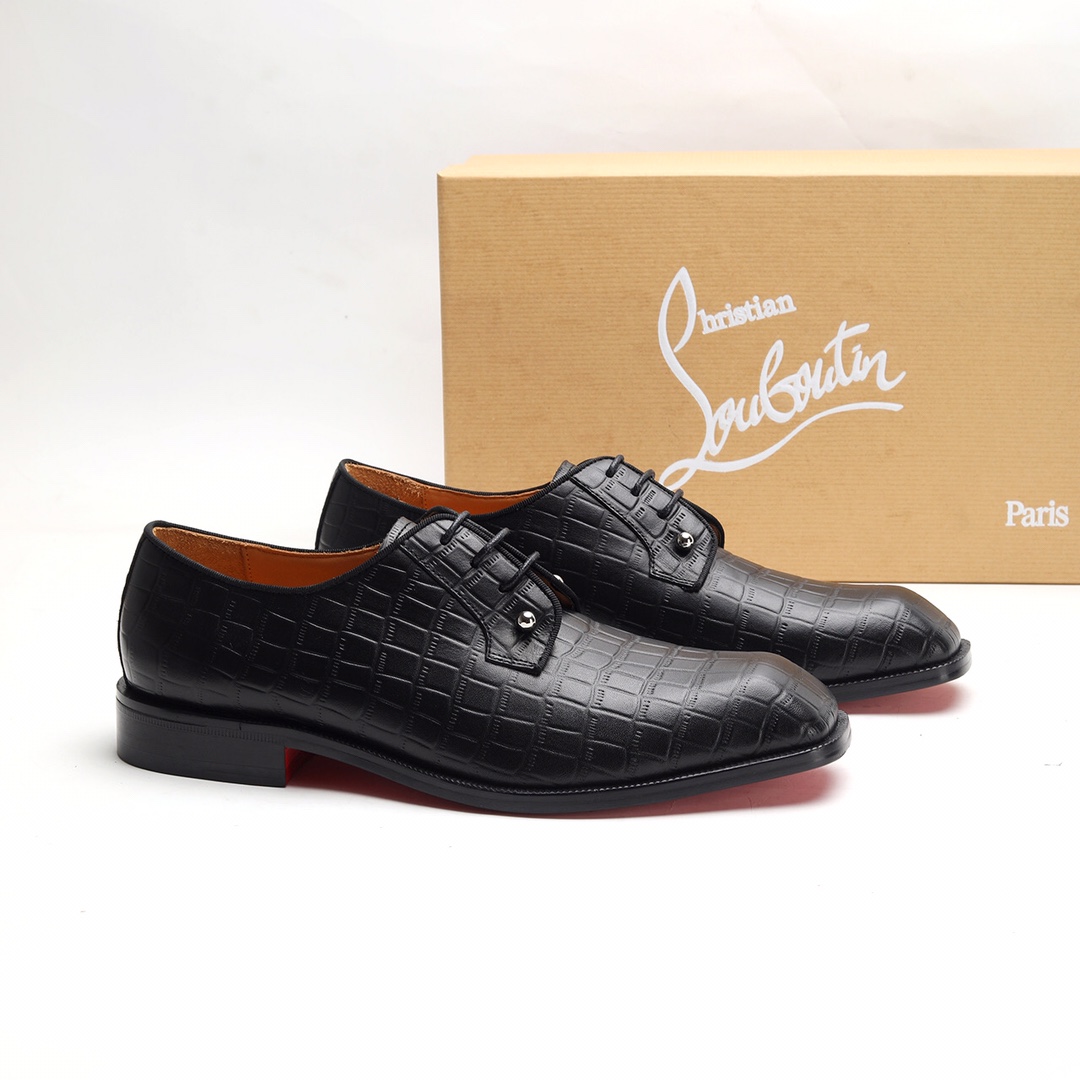 Christian Louboutin（cl男） Style Leather Men's Shoes Lookbook Reference image 2