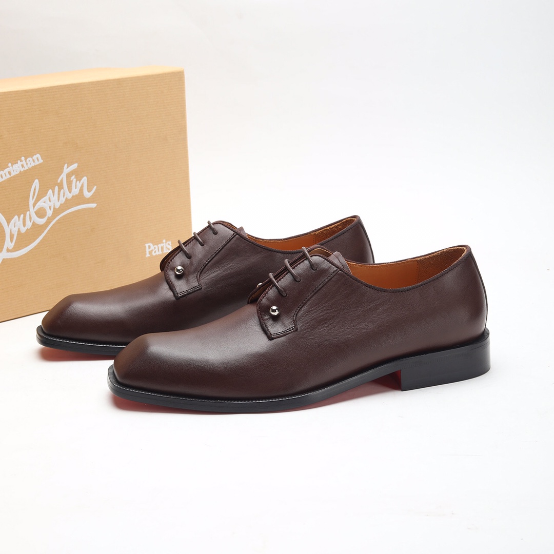 Christian Louboutin Style Leather Men's Shoes Men's Shoes Men's Shoes detail image 3 from source 782739