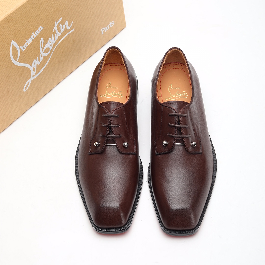 Christian Louboutin（cl男） Style Leather Men's Shoes Lookbook Reference image 1