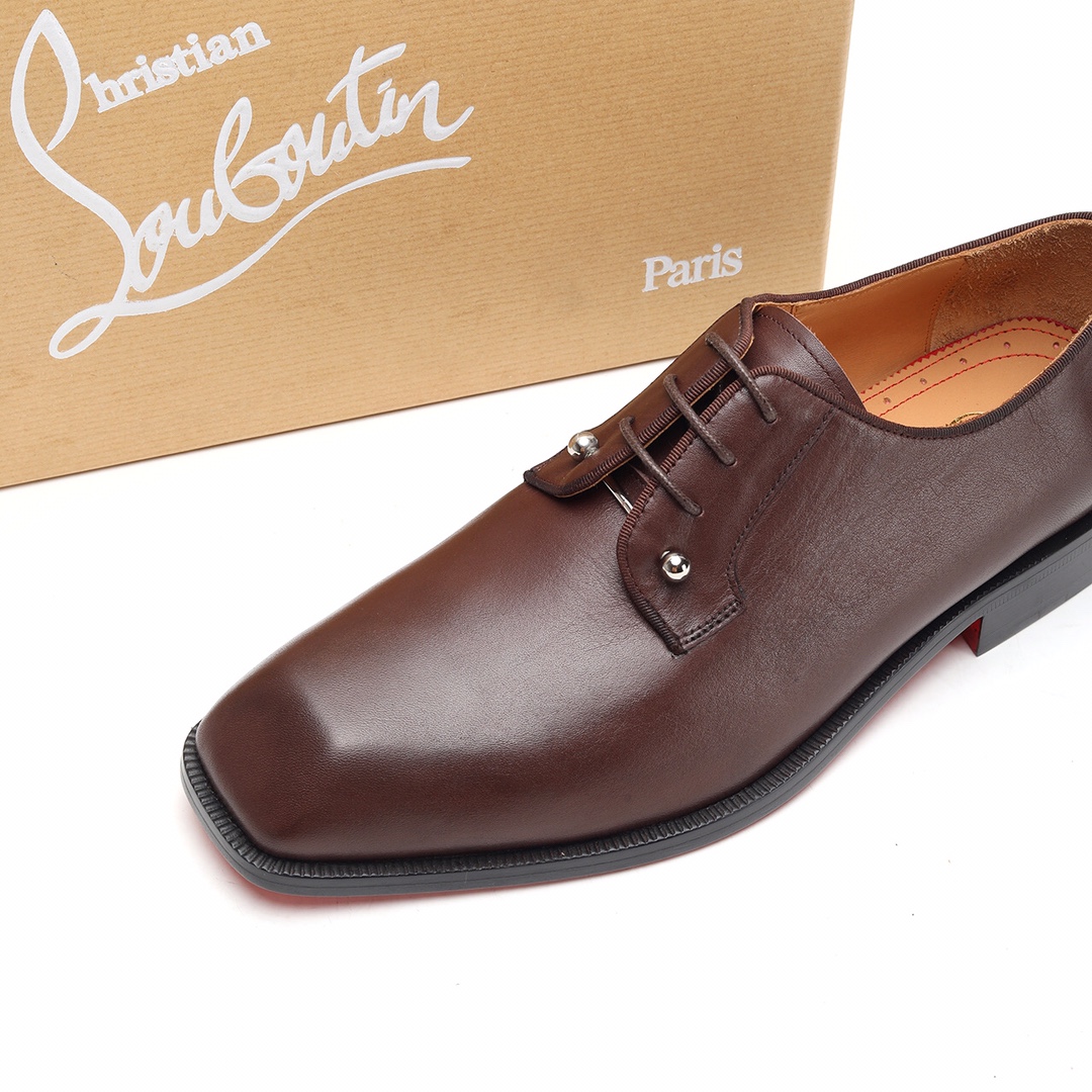 Christian Louboutin Style Leather Men's Shoes Men's Shoes Men's Shoes detail image 6 from source 782739