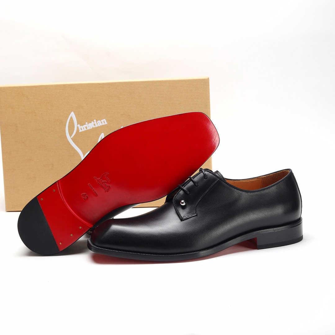 Christian Louboutin Style Leather Men's Shoes Men's Shoes Men's Shoes detail image 9 from source 782736