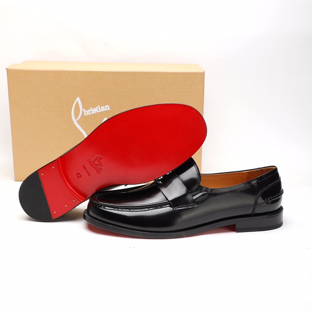 Christian Louboutin Style Leather Men's Shoes Men's Shoes Men's Shoes detail image 9 from source 782738
