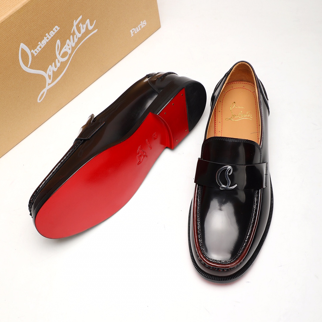 Christian Louboutin Style Leather Men's Shoes Men's Shoes Men's Shoes detail image 8 from source 782735