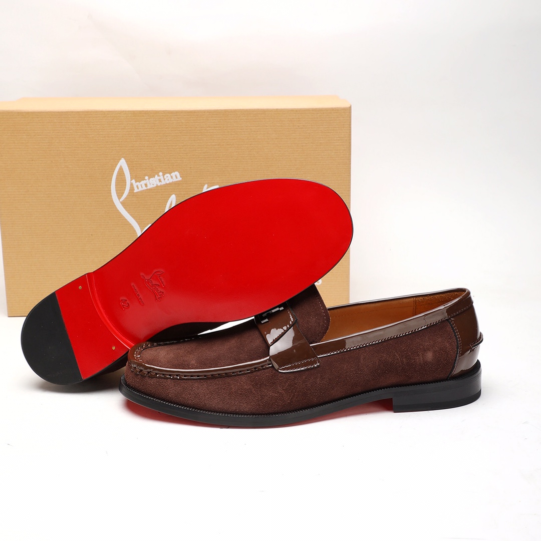 Christian Louboutin Style Leather Men's Shoes Men's Shoes Men's Shoes detail image 9 from source 782748