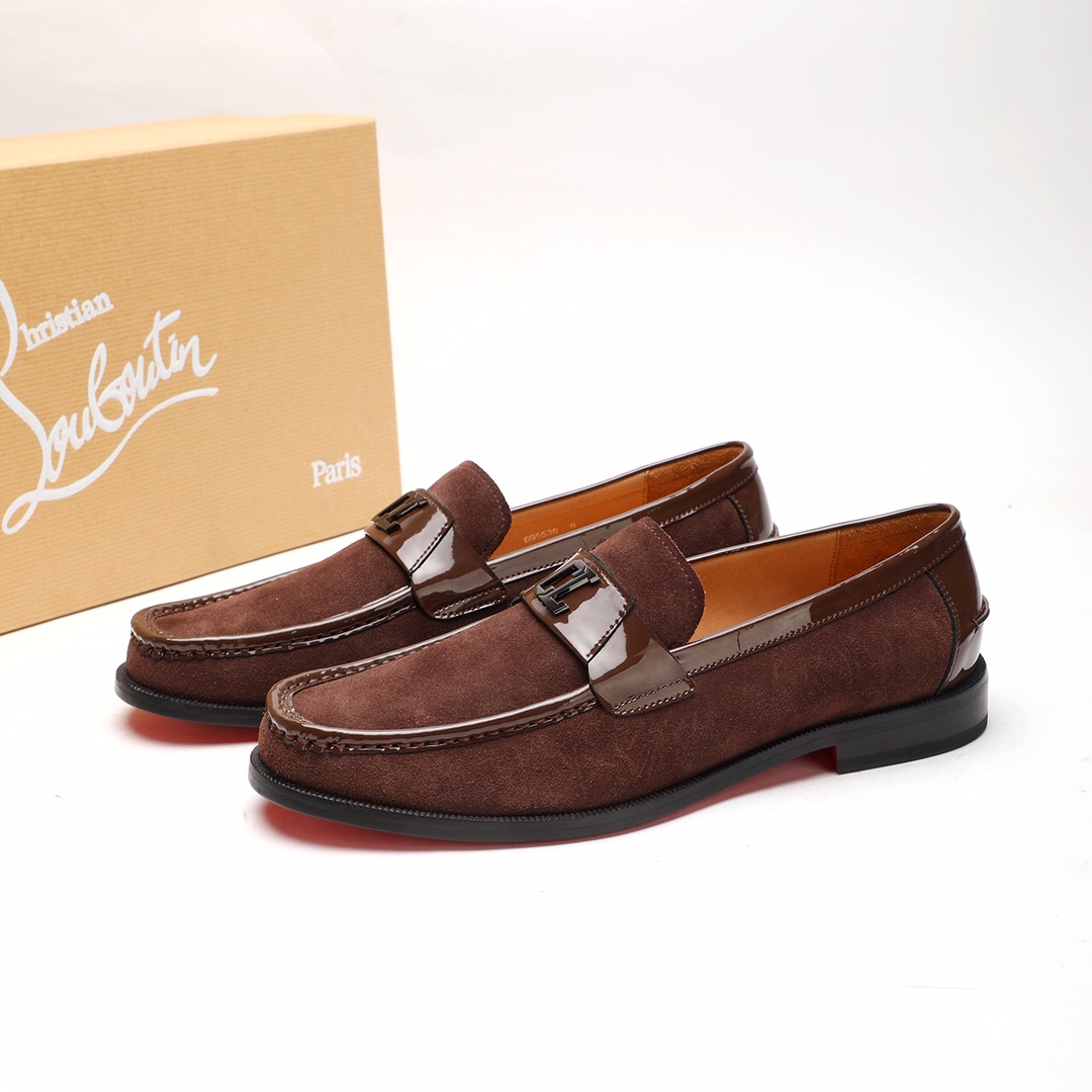 Christian Louboutin Style Leather Men's Shoes Men's Shoes Men's Shoes detail image 3 from source 782748
