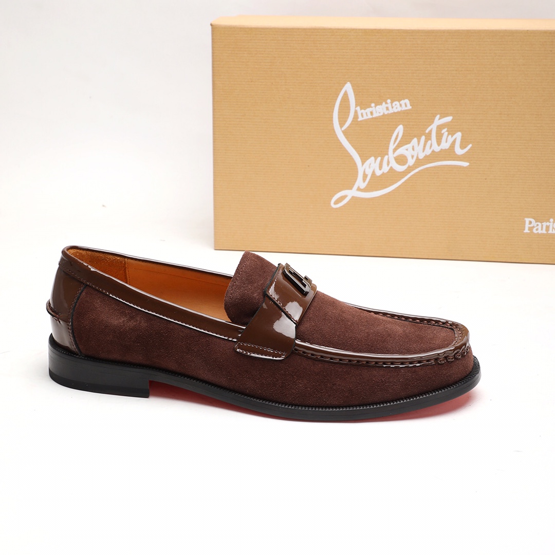 Christian Louboutin Style Leather Men's Shoes Men's Shoes Men's Shoes detail image 4 from source 782748