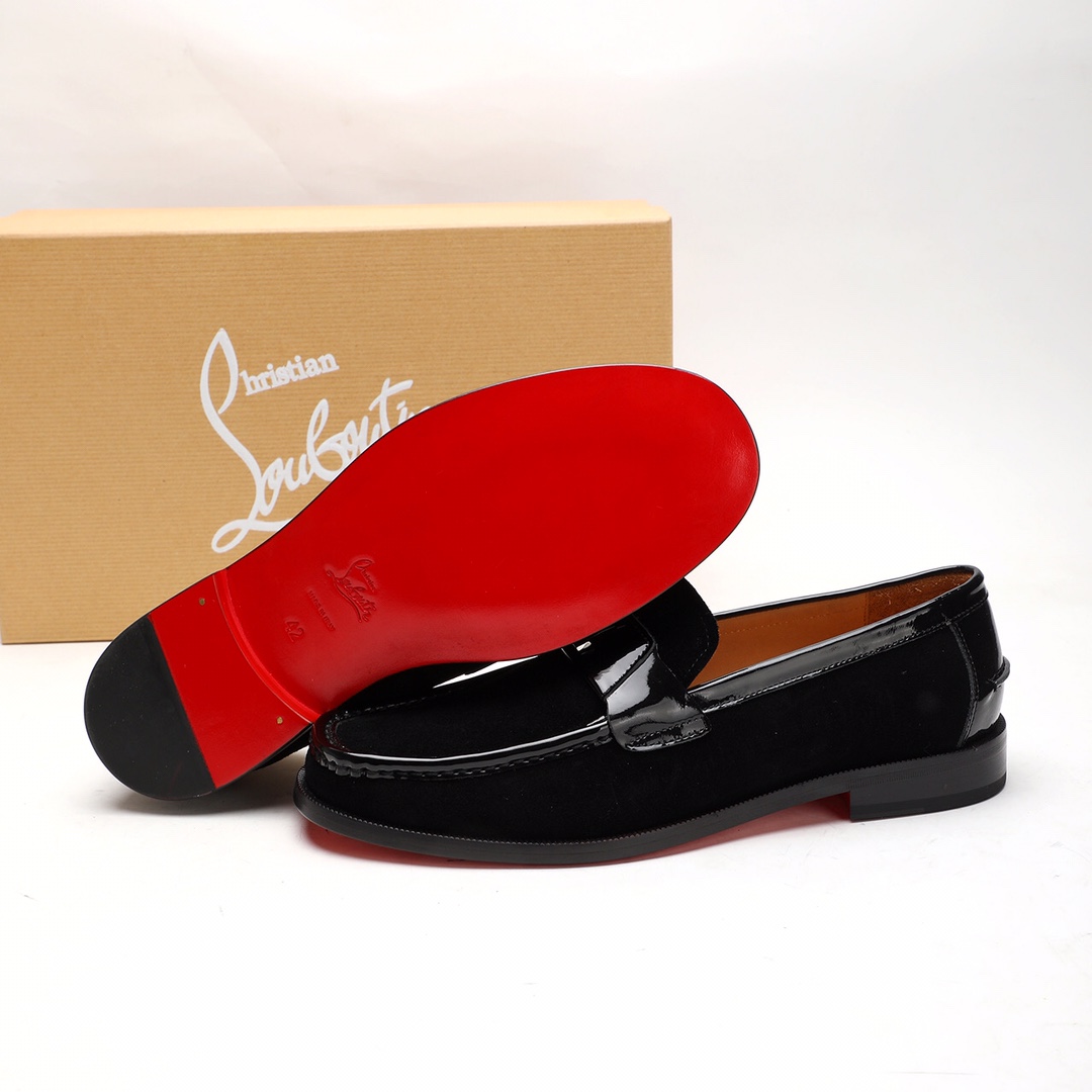 Christian Louboutin Style Leather Men's Shoes Men's Shoes Men's Shoes detail image 9 from source 782746
