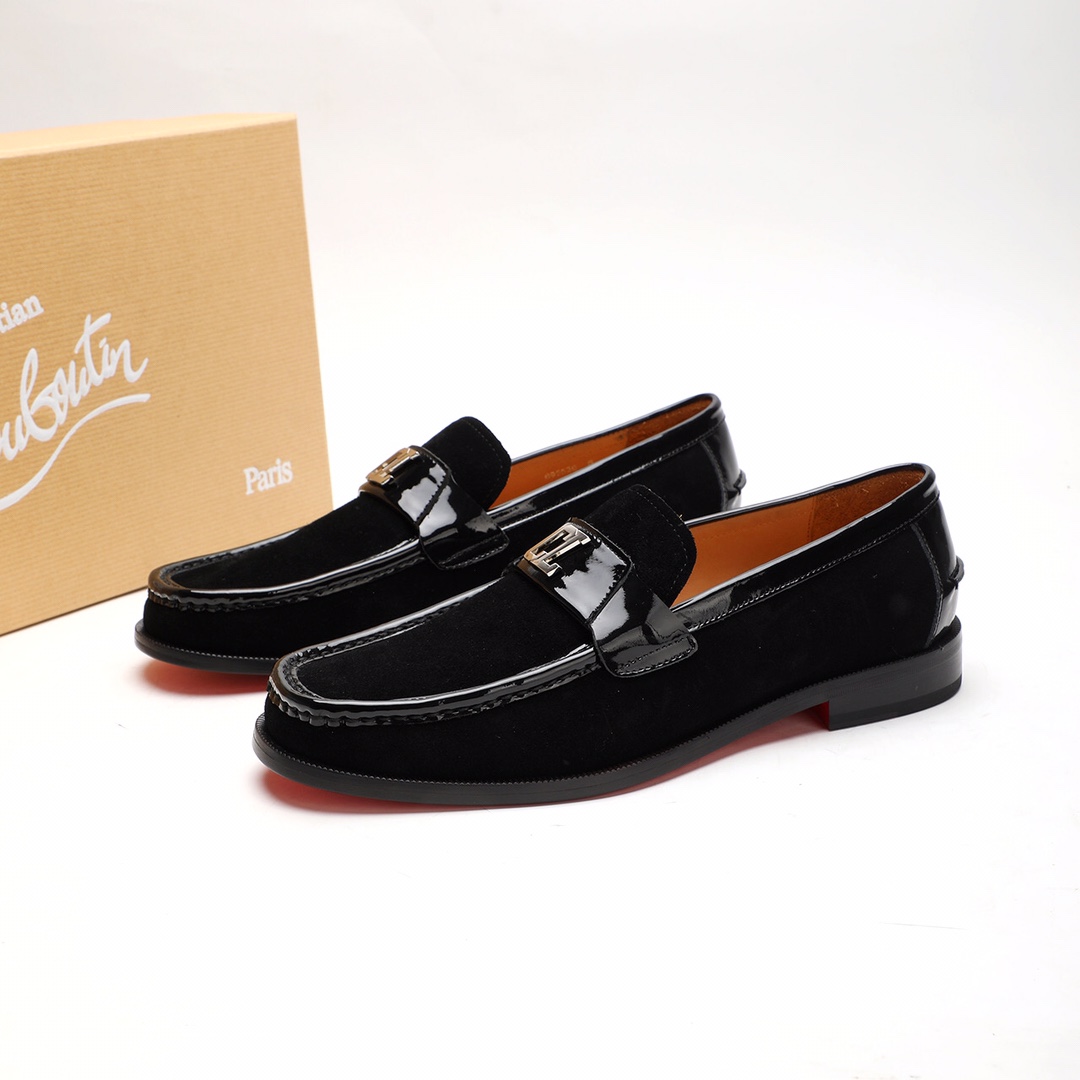 Christian Louboutin Style Leather Men's Shoes Men's Shoes Men's Shoes detail image 3 from source 782746