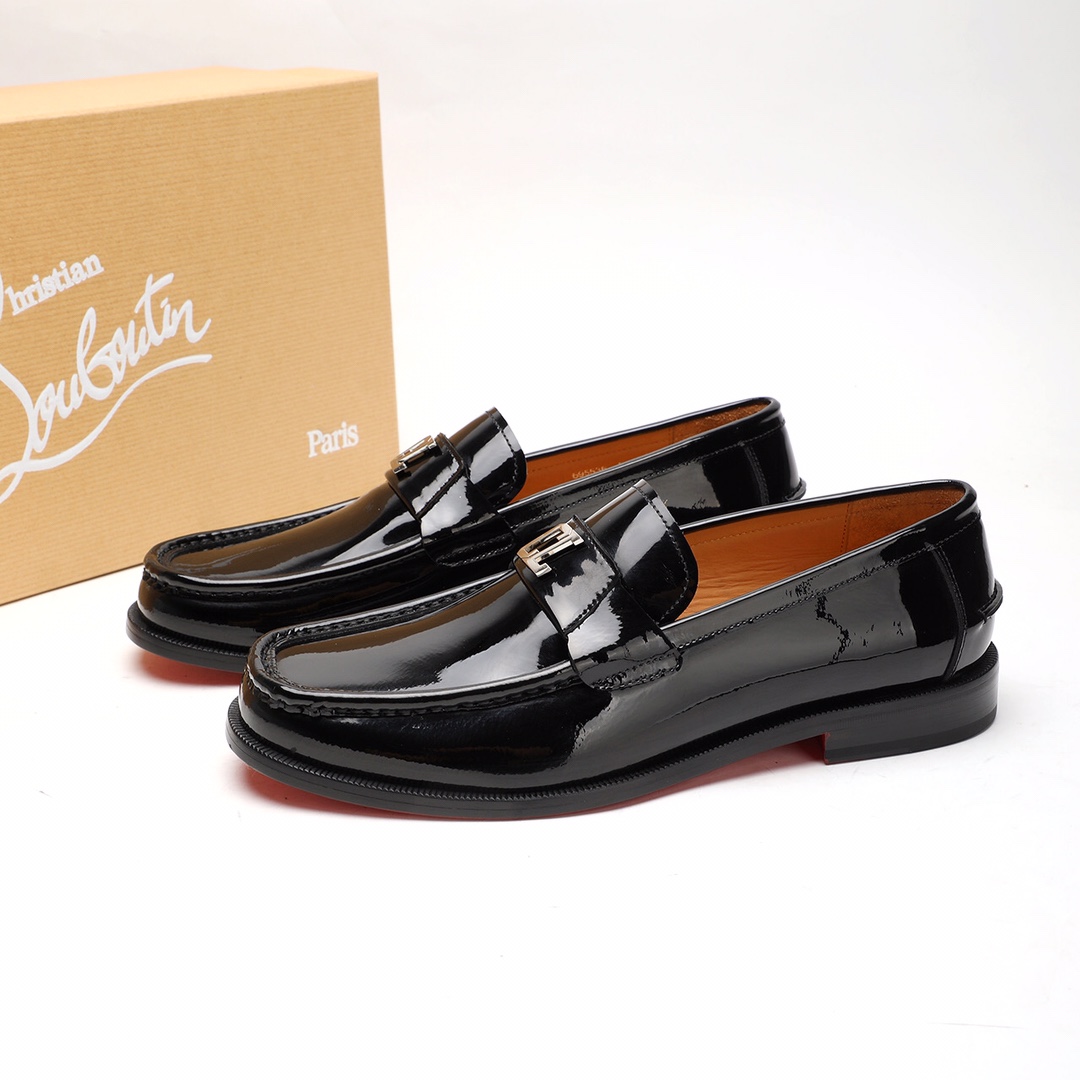Christian Louboutin Style Leather Men's Shoes Men's Shoes Men's Shoes detail image 3 from source 782742