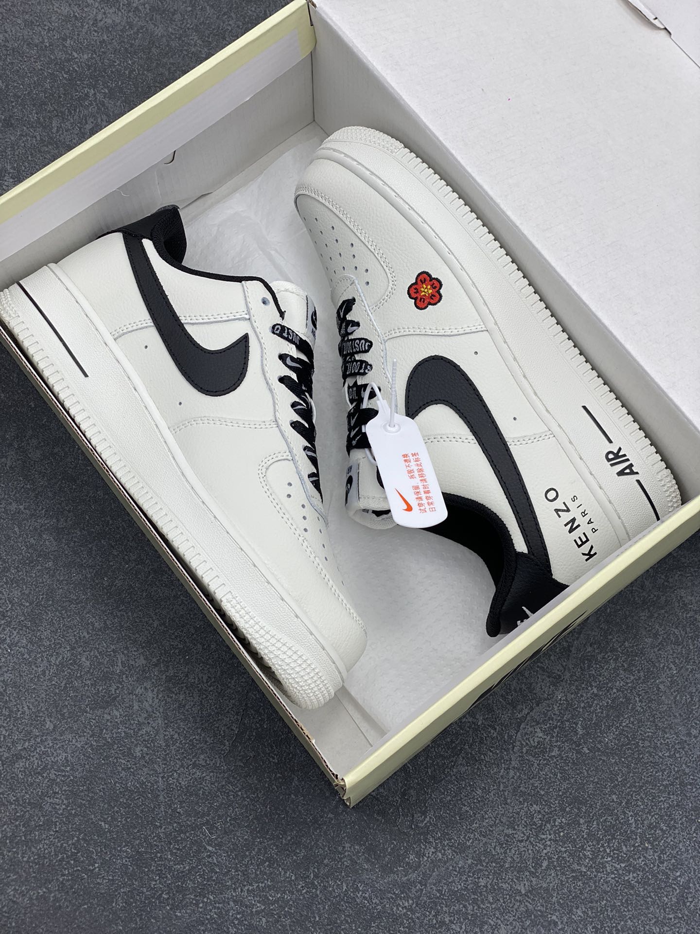 图片[9]-NIke Air Force 1 \’07 Low KENZO🌺联名 空军一号 低帮 运动鞋 休闲鞋 折边针车 工艺难度大 原楦头原纸板 原装鞋盒 定制五金配件 内置全掌气垫 原厂鞋底  货号：FC-918811 尺码：36 36.5 37.5 38 38.5 39 40 40.5 41 42 42.5 43 44 44.5 45-选品中心