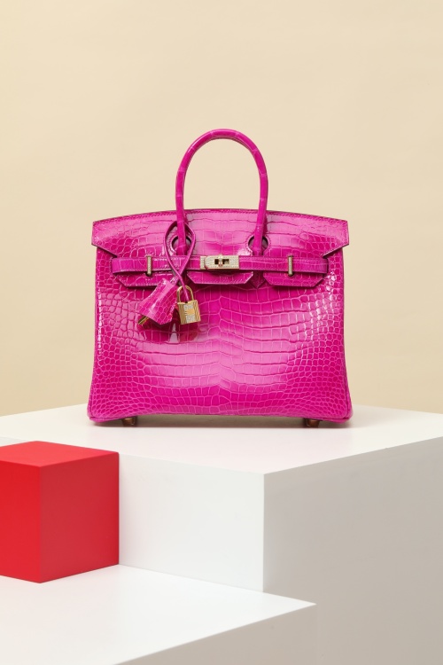 Birkin 25 Alligator Handbag in J5 Dream Purple with Gold Hardware 1 Birkin 25 Alligator Handbag in J5 Dream Purple with Gold Hardware