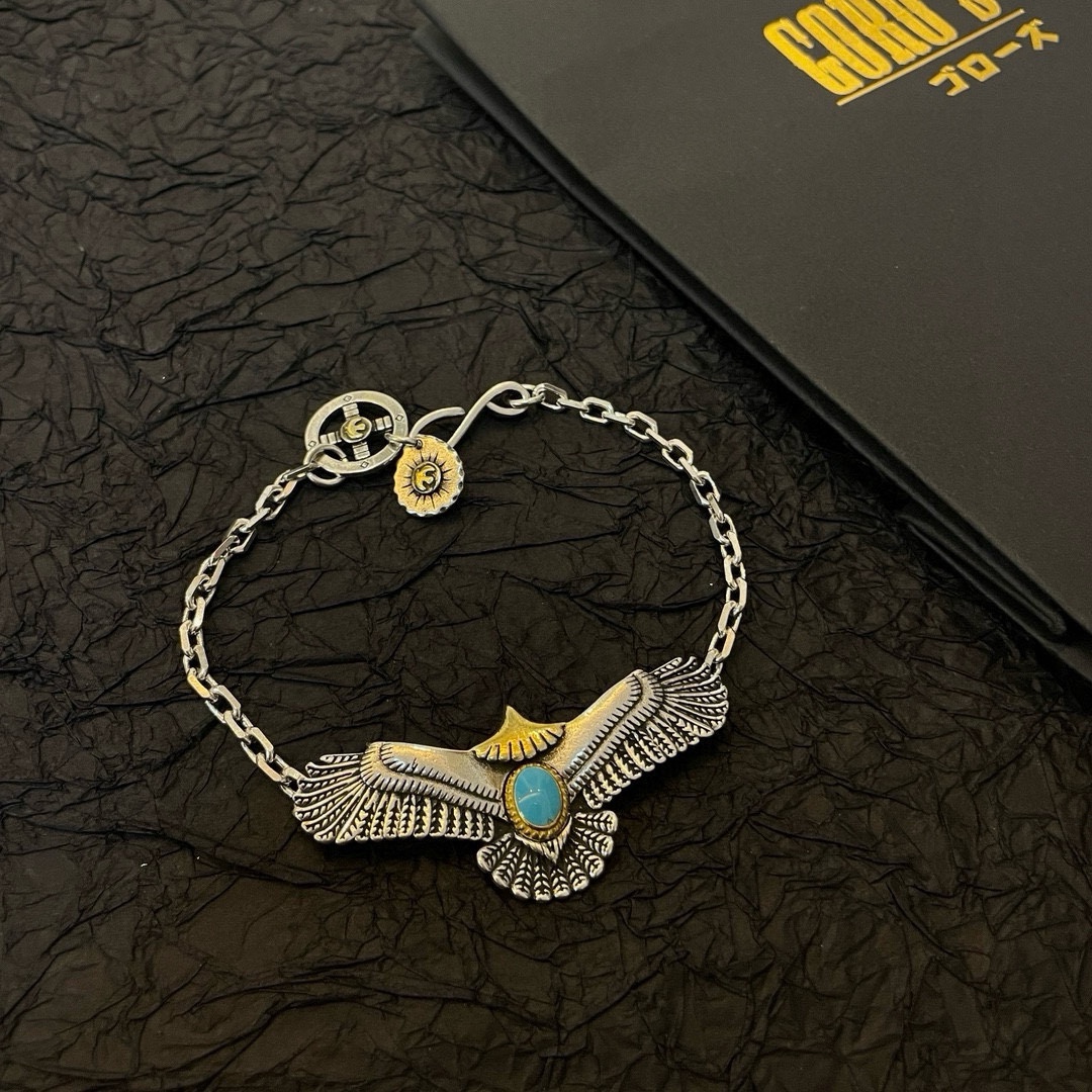 “High Bridge Sanctuary Flying Eagle Bracelet: Top-End Handmade Unisex Jewelry” - 图片 6