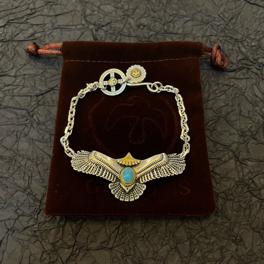 “High Bridge Sanctuary Flying Eagle Bracelet: Top-End Handmade Unisex Jewelry” - 图片 8