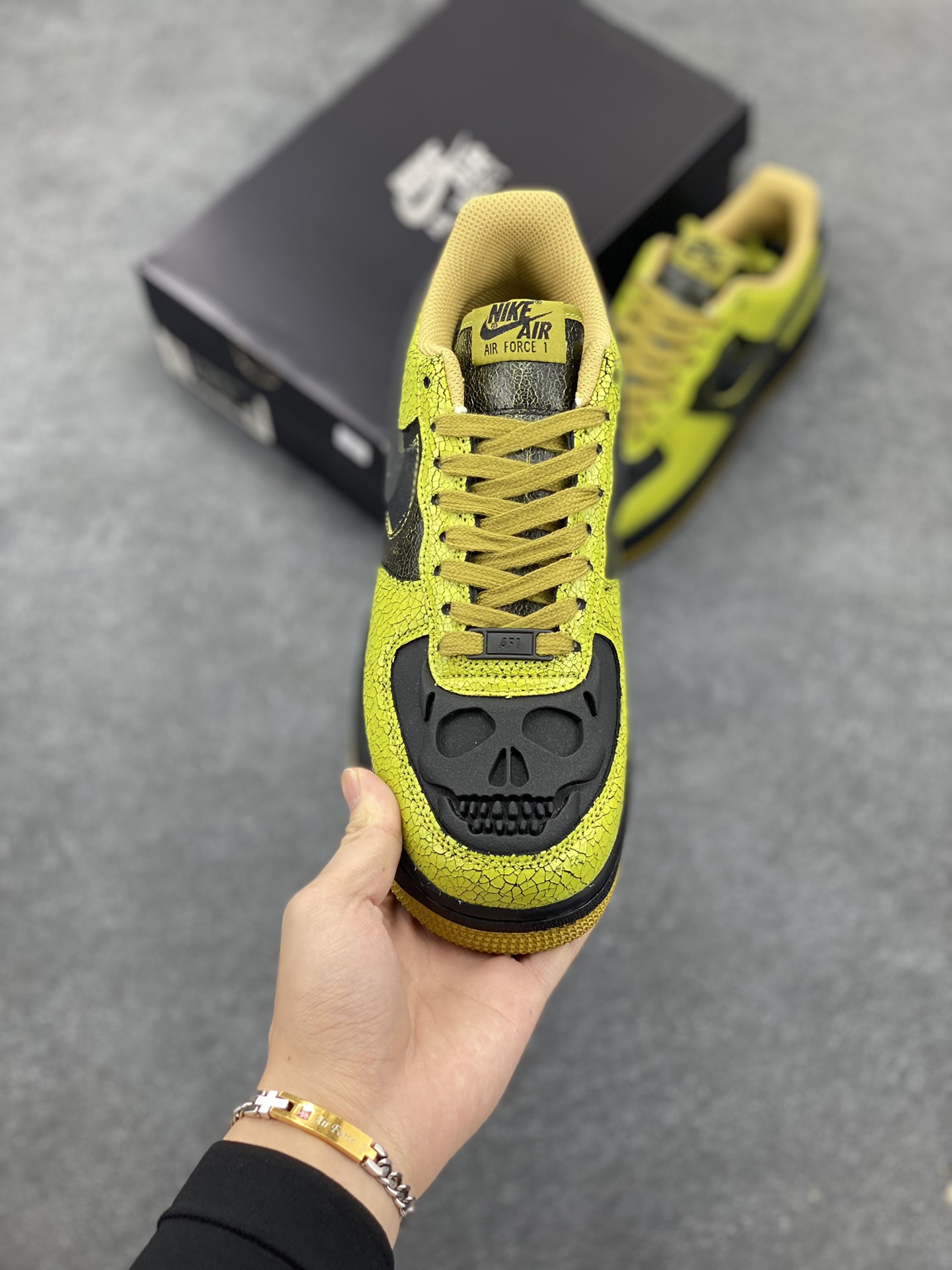 图片[2]-Nike Air Force 1 Low 万圣节 原楦头原纸板 打造纯正空军版型 专注外贸渠道 全掌内置蜂窝气垫 原盒配件 原厂中底钢印、拉帮完美 货号：HV6103-300 尺码：36 36.5 37.5 38 38.5 39 40 40.5 41 42 42.5 43 44 44.5 45-选品中心