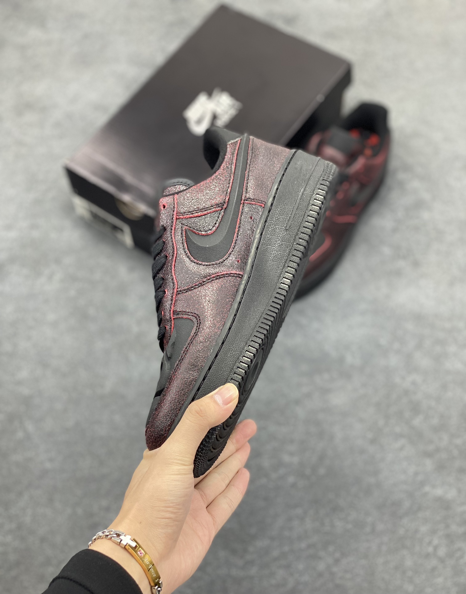 图片[3]-Nike Air Force 1 Low 万圣节 原楦头原纸板 打造纯正空军版型 专注外贸渠道 全掌内置蜂窝气垫 原盒配件 原厂中底钢印、拉帮完美 货号：HV2016-001 尺码：36 36.5 37.5 38 38.5 39 40 40.5 41 42 42.5 43 44 44.5 45-选品中心