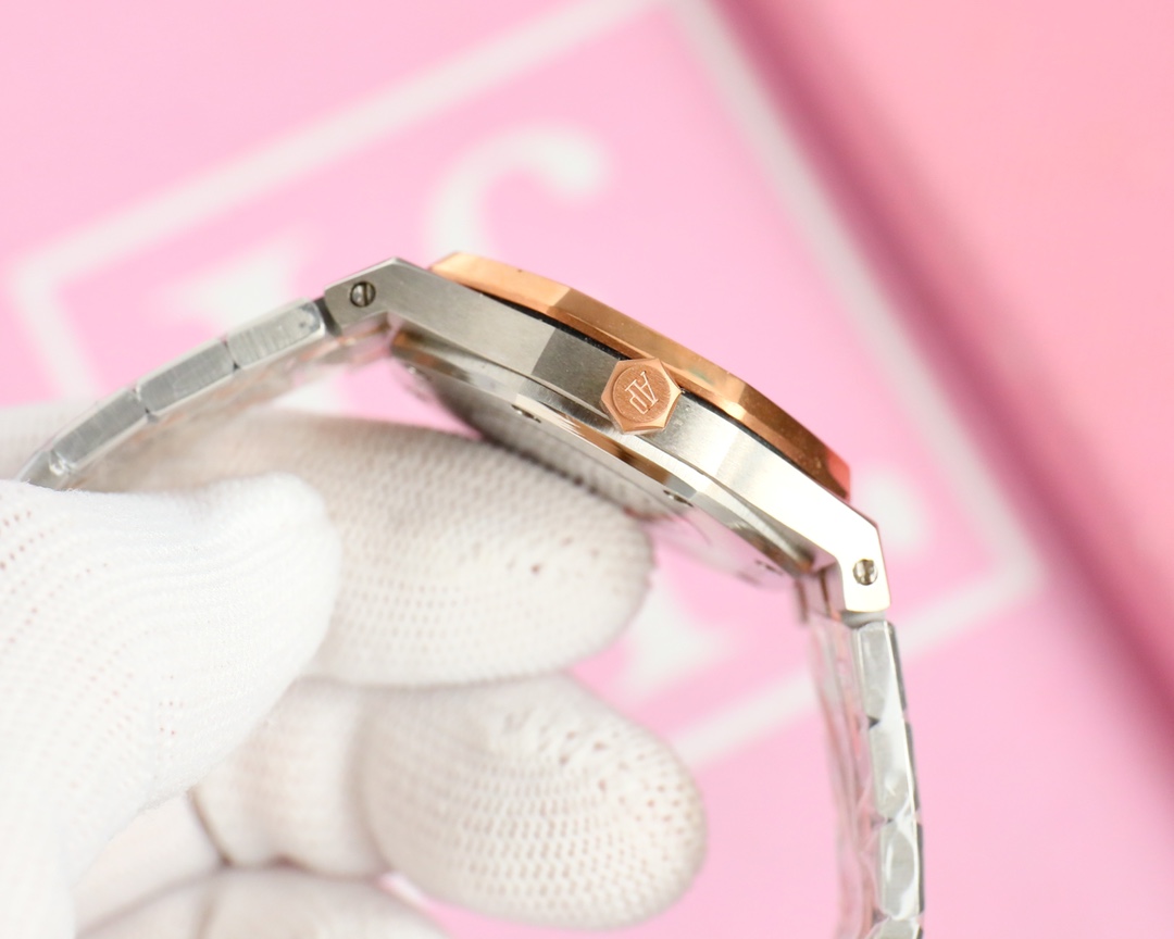 Luxurious Elby AP-Royal Oak Watch with Lady Tapisserie Strip for Stylish Women - 图片 7