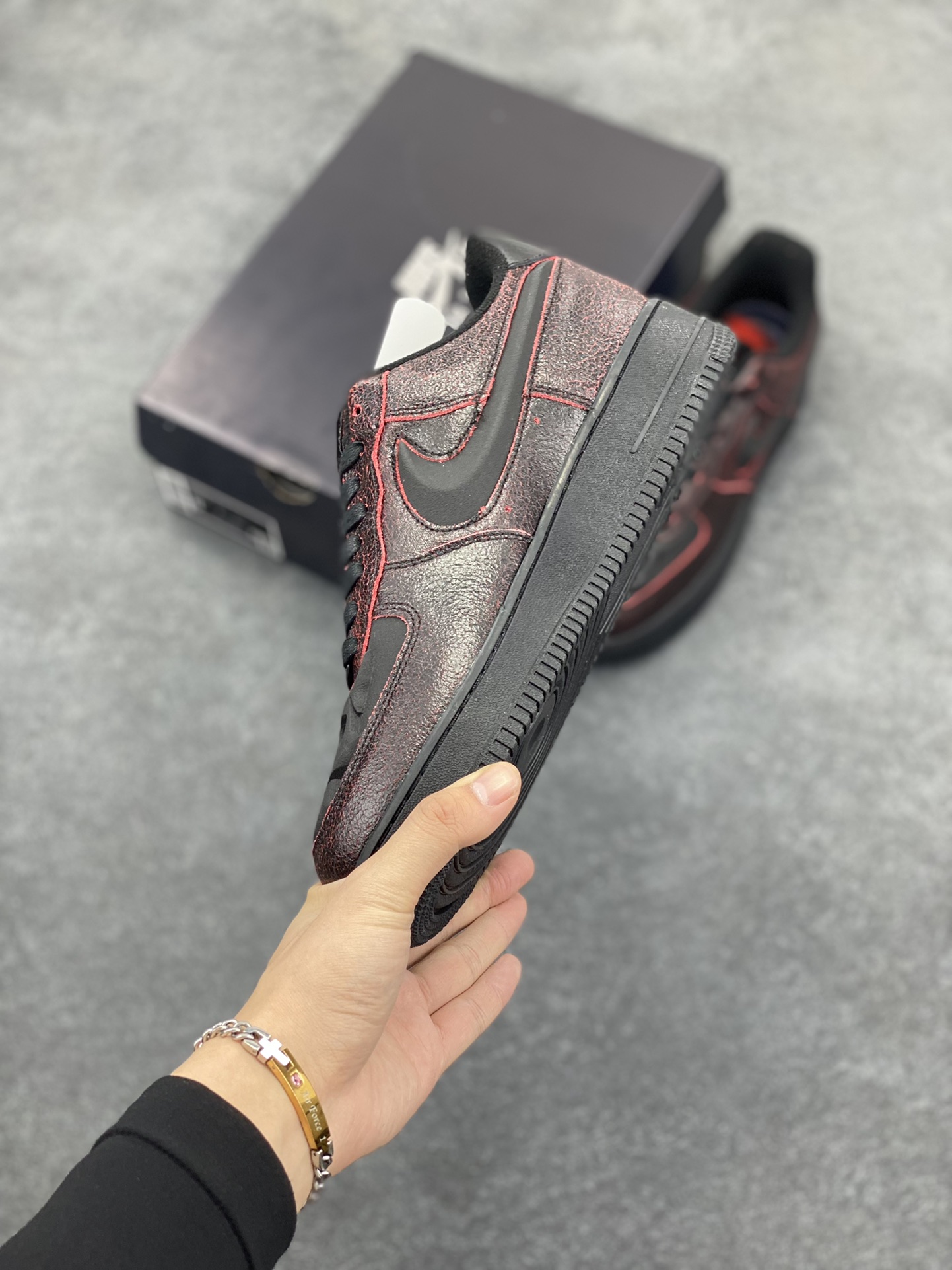 图片[3]-Nike Air Force 1 Low 万圣节 原楦头原纸板 打造纯正空军版型 专注外贸渠道 全掌内置蜂窝气垫 原盒配件 原厂中底钢印、拉帮完美 货号：HV2016-001 尺码：36 36.5 37.5 38 38.5 39 40 40.5 41 42 42.5 43 44 44.5 45-选品中心