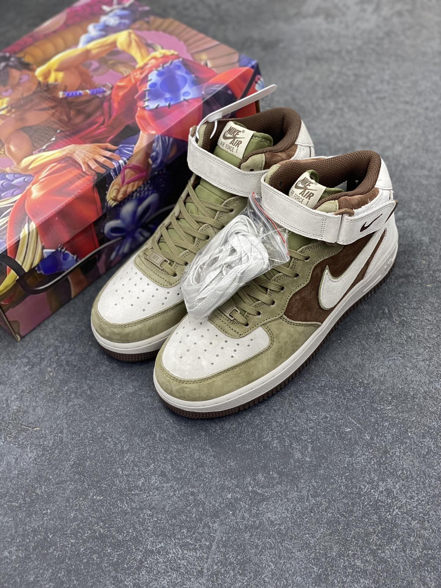 图片[8]-Nike Air Force 1 MID ’07 麂皮 “巧克力”配色 空军一号中帮休闲板鞋 原厂麂皮 原楦原纸板 纯正版型 高清洁度 内置全掌气垫 货号：LG1618-168 尺码：36 36.5 37.5 38 38.5 39 40 40.5 41 42 42.5 43 44 44.5 45-选品中心