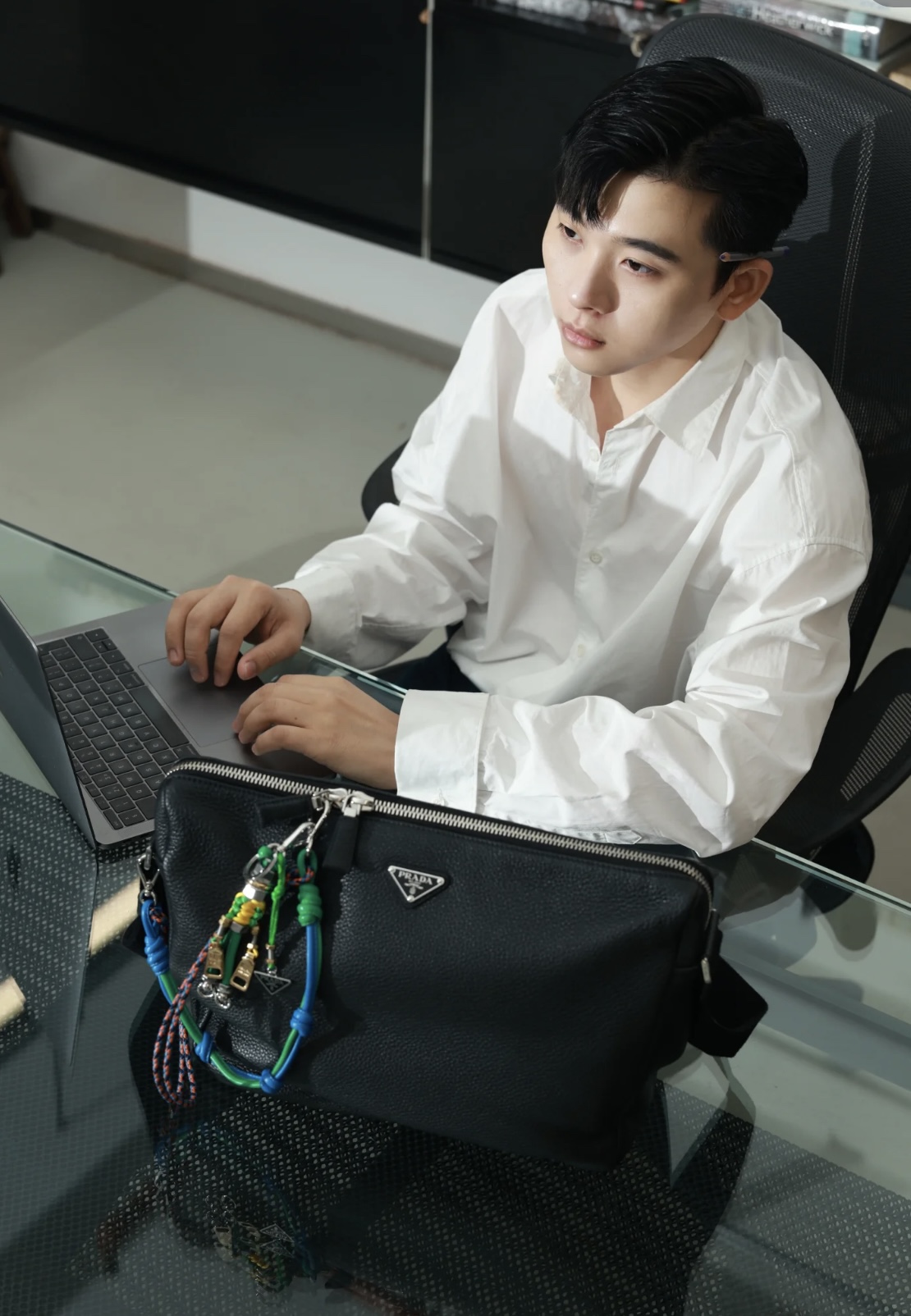 NO:204573,Too handsome postman bag, Prada, prada19860909太帅邮差包,普拉达,prada,Bag