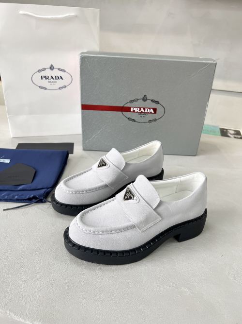 Prada Shoes Loafers Unisex Cowhide Rubber Sheepskin Silk Fashion 1 Prada Shoes Loafers Unisex Cowhide Rubber Sheepskin Silk Fashion