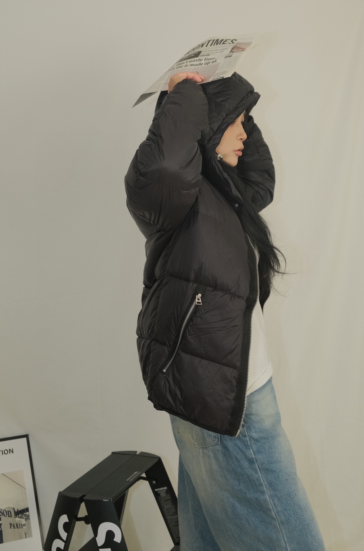 TomFord/汤姆福特拉链连帽羽绒服 上身效果 7