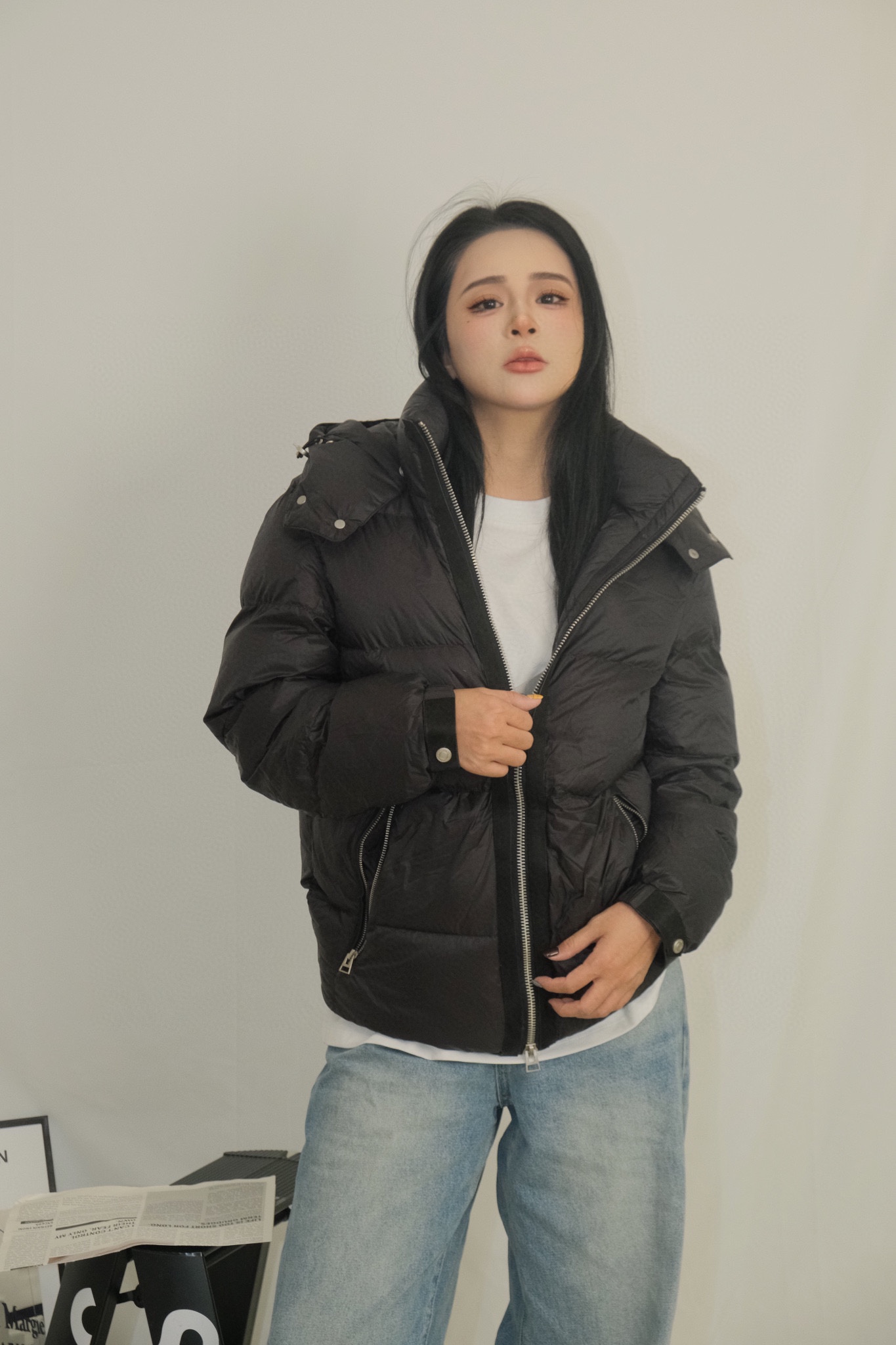 TomFord/汤姆福特拉链连帽羽绒服 上身效果 3